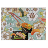 Japans voedsel: Sushi Pattern 4 Snijplank (Voorkant)