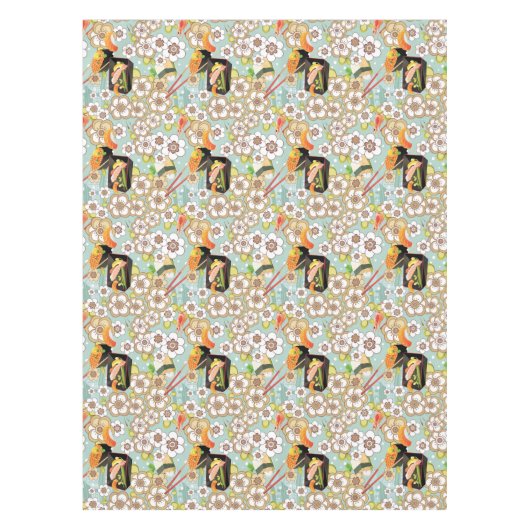 Japans voedsel: Sushi Pattern 4 Tafelkleed (Voorkant)