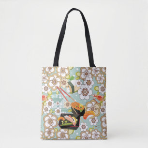 Japans voedsel: Sushi Pattern 4 Tote Bag