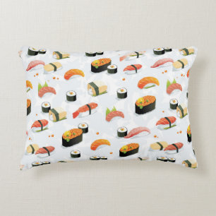 Japans voedsel: Sushi Pattern Accent Kussen