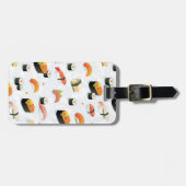 Japans voedsel: Sushi Pattern Bagagelabel (Voorkant horizontaal)
