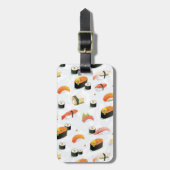 Japans voedsel: Sushi Pattern Bagagelabel (Voorkant verticaal)