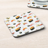 Japans voedsel: Sushi Pattern Bier Onderzetter (Linkerzijde)