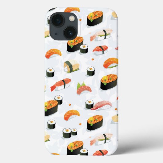 Japans voedsel: Sushi Pattern Case-Mate iPhone Case (Achterkant)