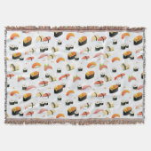 Japans voedsel: Sushi Pattern Deken (Voorkant)