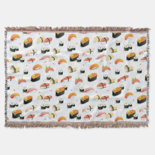 Japans voedsel: Sushi Pattern Deken