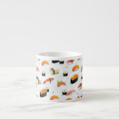 Japans voedsel: Sushi Pattern Espresso Kop (Voorkant)