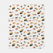 Japans voedsel: Sushi Pattern Fleece Deken (Voorkant)