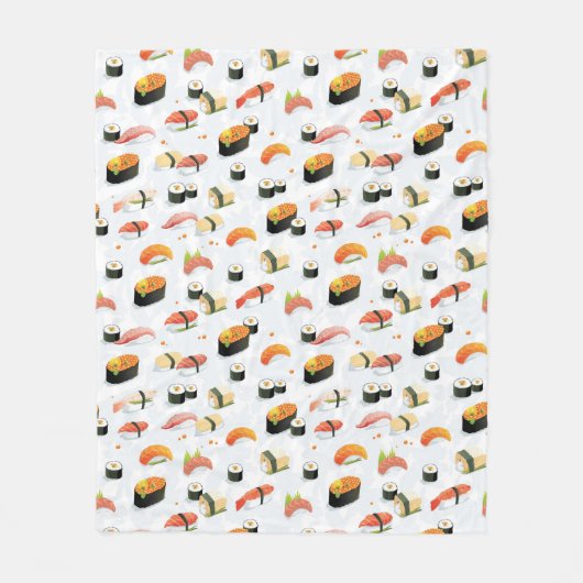 Japans voedsel: Sushi Pattern Fleece Deken (Voorkant)