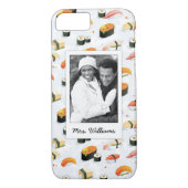 Japans voedsel | Sushi Pattern | Foto toevoegen Case-Mate iPhone Case (Achterkant)