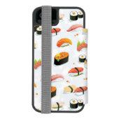 Japans voedsel: Sushi Pattern Incipio iPhone Portemonnee Hoesje (Agenda Achterkant)