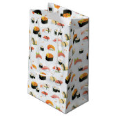 Japans voedsel: Sushi Pattern Klein Cadeauzakje (Achterkant Gekanteld)
