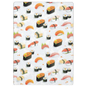 Japans voedsel: Sushi Pattern Klembord (Achterkant)