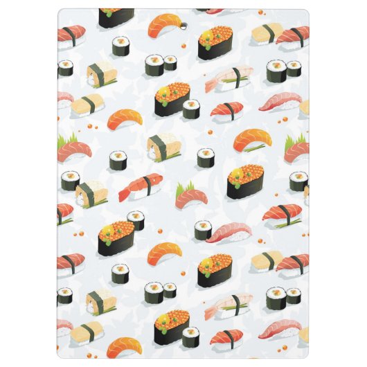 Japans voedsel: Sushi Pattern Klembord (Achterkant)