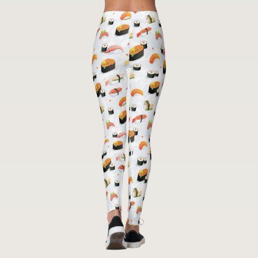 Japans voedsel: Sushi Pattern Leggings (Achterkant)