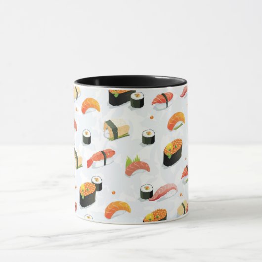 Japans voedsel: Sushi Pattern Mok (Midden)