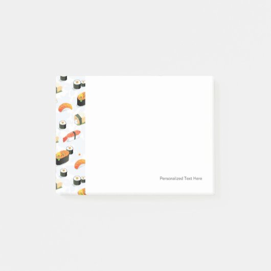 Japans voedsel: Sushi Pattern Post-it® Notes (Voorkant)
