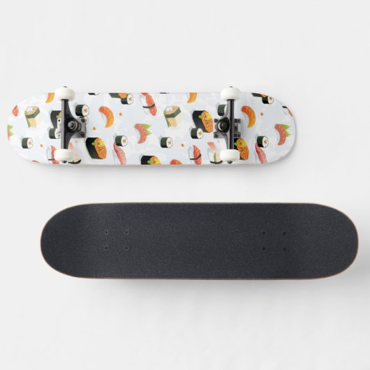 Japans voedsel: Sushi Pattern Skateboard (Horizontaal)