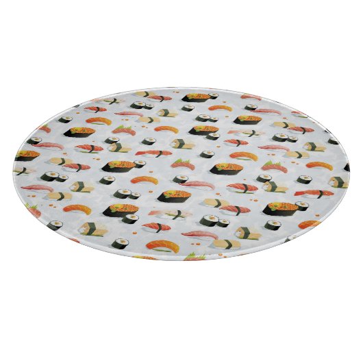Japans voedsel: Sushi Pattern Snijplank (Hoek)