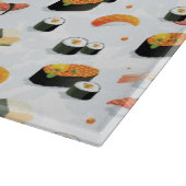Japans voedsel: Sushi Pattern Snijplank (Hoek)