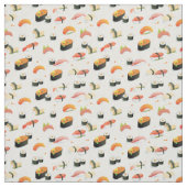 Japans voedsel: Sushi Pattern Stof (Swatch)