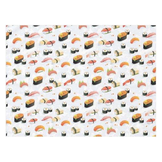 Japans voedsel: Sushi Pattern Tafelkleed (Voorkant (Horizontaal))