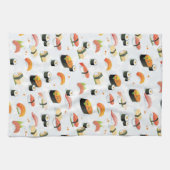 Japans voedsel: Sushi Pattern Theedoek (Horizontaal)