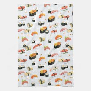 Japans voedsel: Sushi Pattern Theedoek