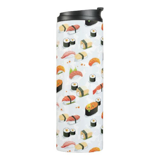 Japans voedsel: Sushi Pattern Thermosbeker (Gedraaid links)