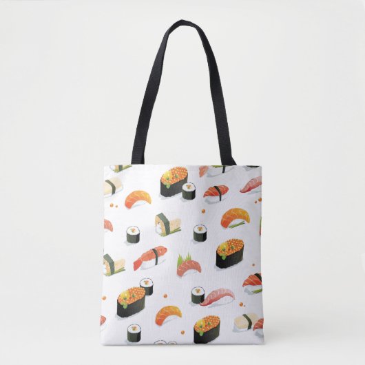 Japans voedsel: Sushi Pattern Tote Bag (Voorkant)