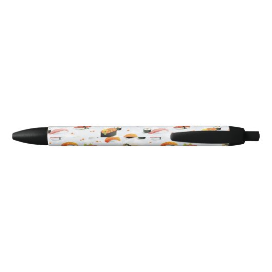 Japans voedsel: Sushi Pattern Zwarte Inkt Pen (Achterkant)