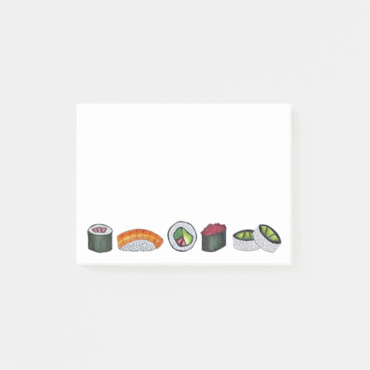 Japans voedsel sushi Roll Rolls foodie post Post-it® Notes (Voorkant)