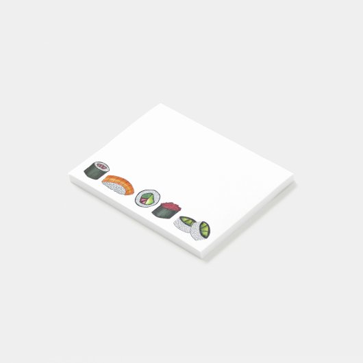 Japans voedsel sushi Roll Rolls foodie post Post-it® Notes (Schuin)