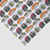 Japans voedsel Sushi Rolls Salmon Nigri Tuna Tissuepapier (Detail)