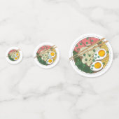 Japans voedselportaal Ramen noodle Soup Foodie Confetti (Achterkanten)