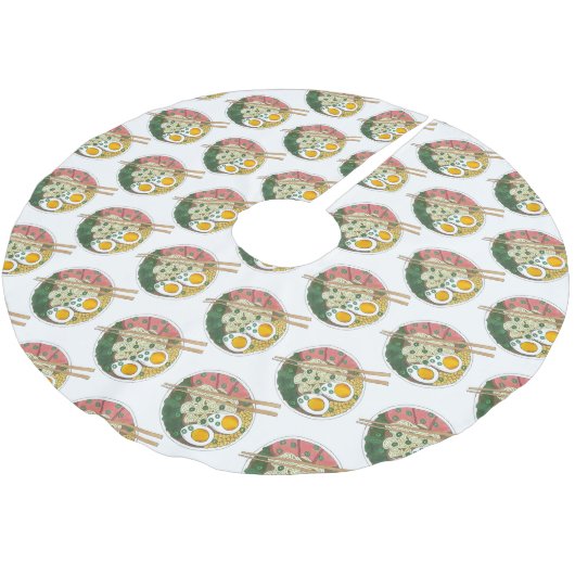 Japans voedselportaal Ramen noodle Soup Foodie Kerstboom Rok (Gekanteld)