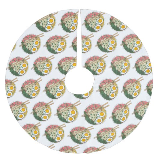 Japans voedselportaal Ramen noodle Soup Foodie Kerstboom Rok (Voorkant)