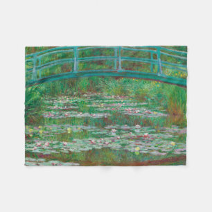 Japans voetganger Claude Monet Impressionist Fleece Deken