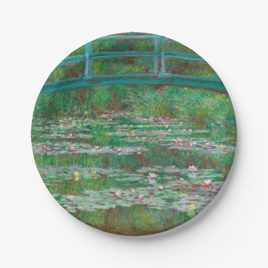 Japans voetganger Claude Monet Impressionist Papieren Bordje (Voorkant)