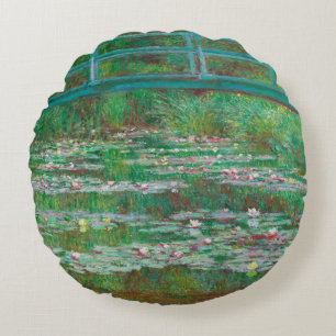 Japans voetganger Claude Monet Impressionist Rond Kussen