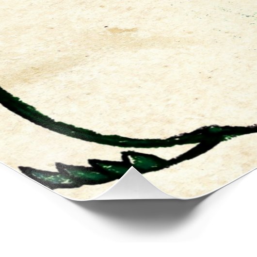 Japans Vogel en Wisteria Perfect Poster (Hoek)