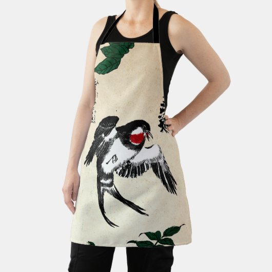 Japans Vogel en Wisteria Schort (Insitu)