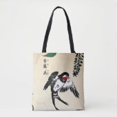  Japans Vogel en Wisteria Tote Bag (Voorkant)