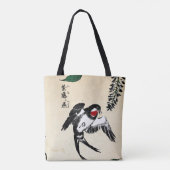  Japans Vogel en Wisteria Tote Bag (Achterkant)
