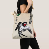  Japans Vogel en Wisteria Tote Bag (Dichtbij)