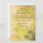  Japans Vogel Vrijgezellenfeest Kaart (Achterkant)