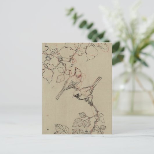 Japans vogelAfbeelding Briefkaart (Staand voorkant)