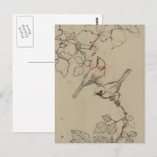  Japans vogelAfbeelding Briefkaart (Voorkant / Achterkant)