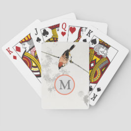 JAPANS VOGELKUNST CUSTOM INITIAAL Speelkaarten