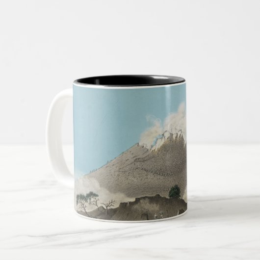 Japans Volcano Landscape Art Coffee Mok (Voorkant links)